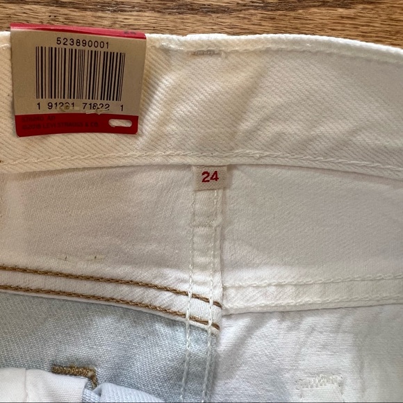 NWT Levi’s Deconstructed Two Tone Color Block High Waisted Rise Mini Skirt - Picture 5 of 5